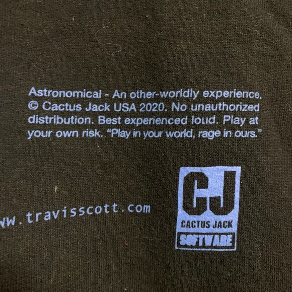 Cactus Jack By Travis Scott World Hoodie x Playstation x Fortnite Mens Size XL - Picture 5 of 9